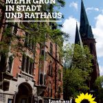 Plakat Mehr Grün in Stadt und Rathaus